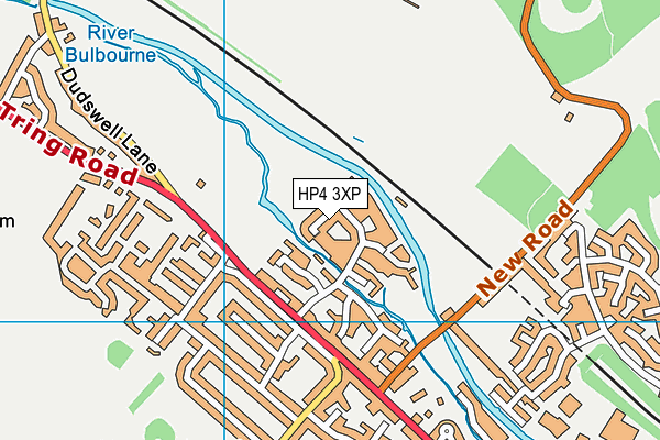 HP4 3XP map - OS VectorMap District (Ordnance Survey)