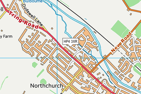 HP4 3XR map - OS VectorMap District (Ordnance Survey)