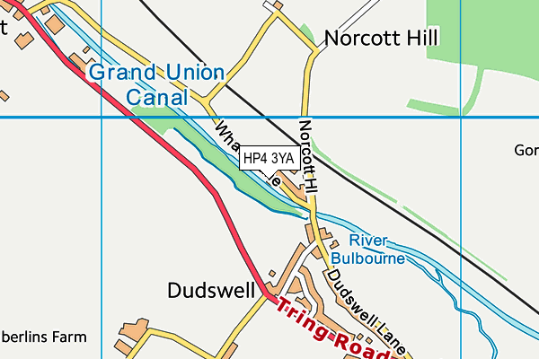 HP4 3YA map - OS VectorMap District (Ordnance Survey)