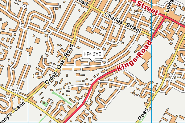 HP4 3YE map - OS VectorMap District (Ordnance Survey)