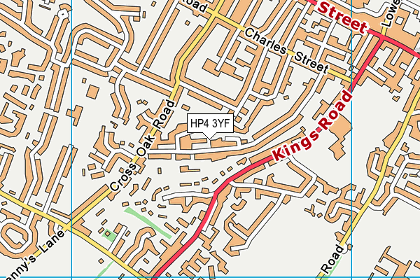 HP4 3YF map - OS VectorMap District (Ordnance Survey)