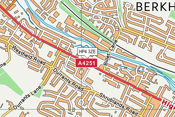 HP4 3ZE map - OS VectorMap District (Ordnance Survey)