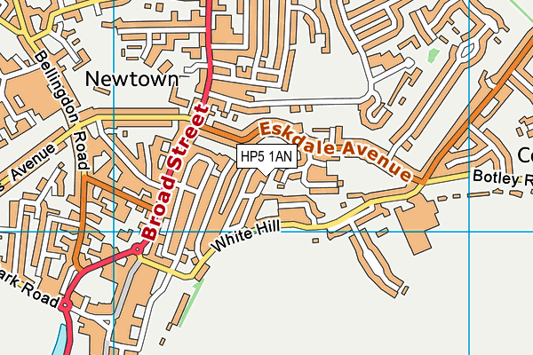 HP5 1AN map - OS VectorMap District (Ordnance Survey)