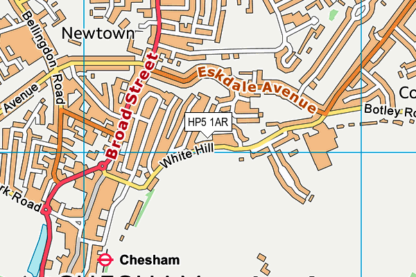 HP5 1AR map - OS VectorMap District (Ordnance Survey)