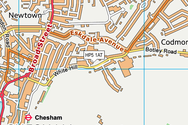 HP5 1AT map - OS VectorMap District (Ordnance Survey)