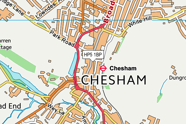 HP5 1BP map - OS VectorMap District (Ordnance Survey)