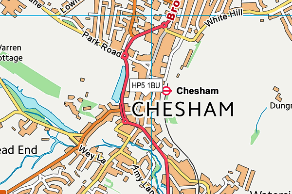 HP5 1BU map - OS VectorMap District (Ordnance Survey)