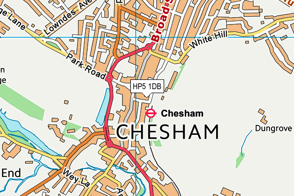 HP5 1DB map - OS VectorMap District (Ordnance Survey)