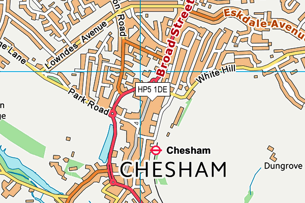 Fit4less (Chesham) (Closed) map (HP5 1DE) - OS VectorMap District (Ordnance Survey)