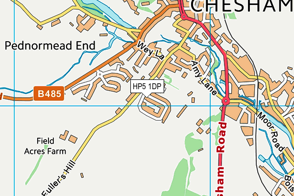 HP5 1DP map - OS VectorMap District (Ordnance Survey)