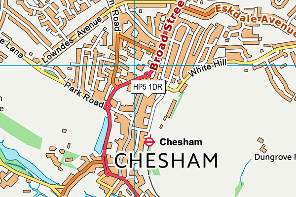 HP5 1DR map - OS VectorMap District (Ordnance Survey)