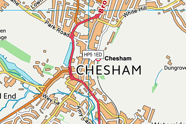 HP5 1ED map - OS VectorMap District (Ordnance Survey)