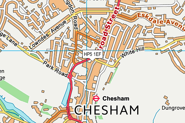 HP5 1EF map - OS VectorMap District (Ordnance Survey)