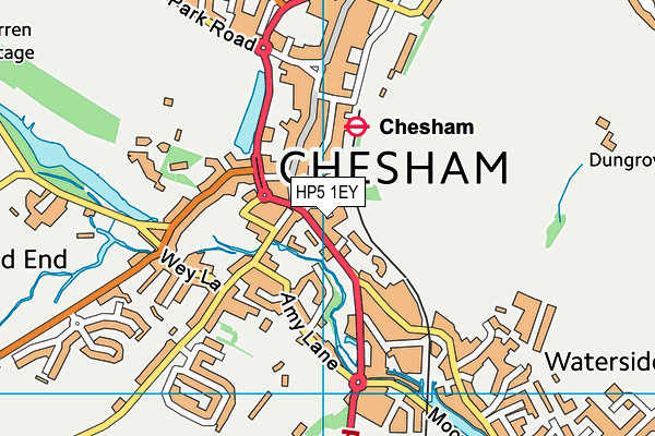 HP5 1EY map - OS VectorMap District (Ordnance Survey)