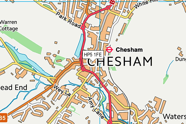 HP5 1FE map - OS VectorMap District (Ordnance Survey)