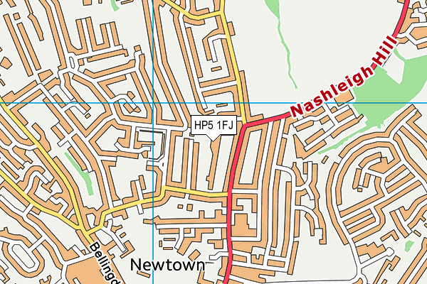 HP5 1FJ map - OS VectorMap District (Ordnance Survey)