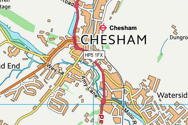 HP5 1FX map - OS VectorMap District (Ordnance Survey)