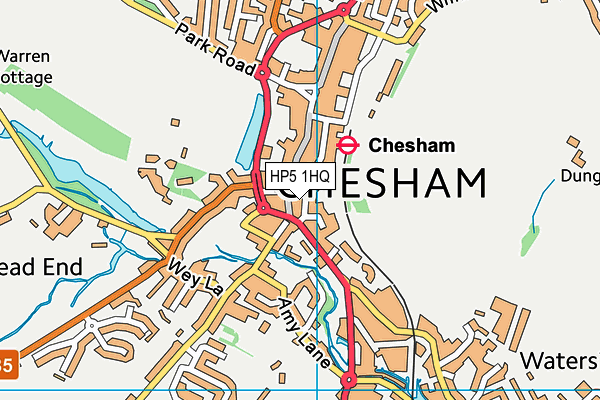 HP5 1HQ map - OS VectorMap District (Ordnance Survey)