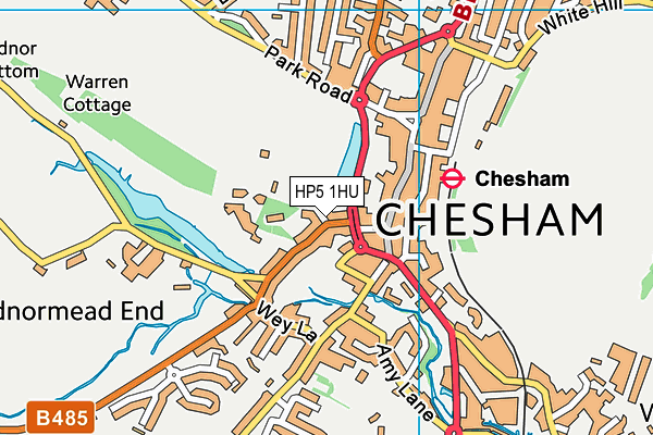 Map of CHESHAM COTTAGE LTD at district scale