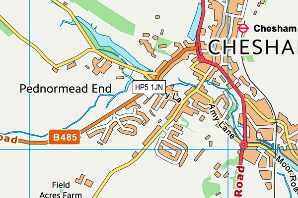 HP5 1JN map - OS VectorMap District (Ordnance Survey)