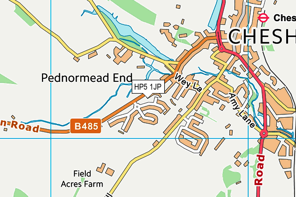 HP5 1JP map - OS VectorMap District (Ordnance Survey)