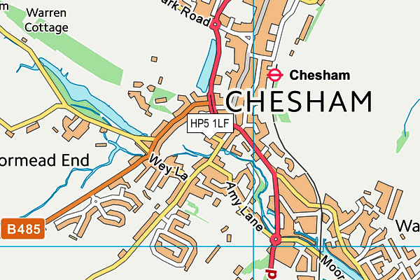 HP5 1LF map - OS VectorMap District (Ordnance Survey)