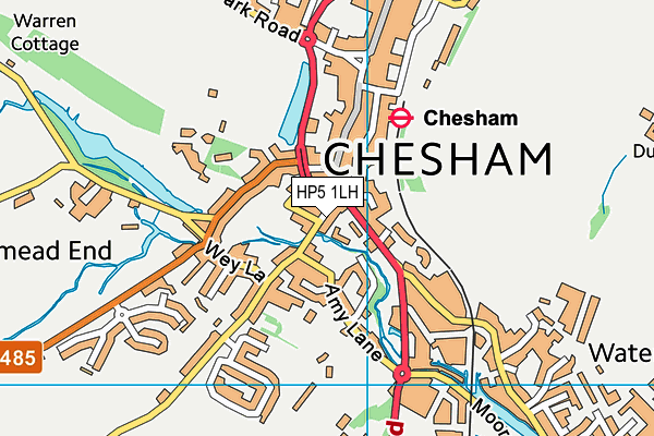 HP5 1LH map - OS VectorMap District (Ordnance Survey)