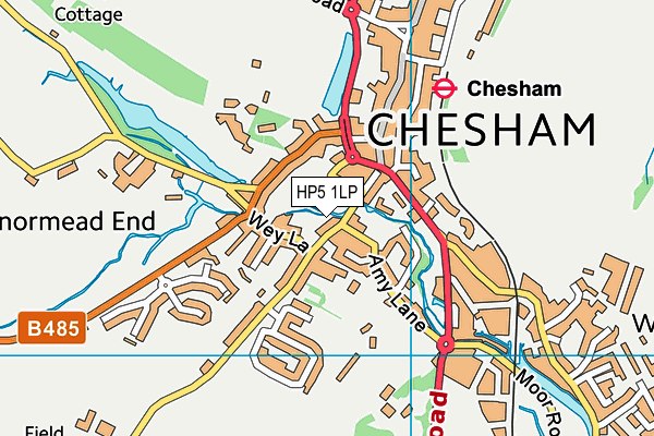 HP5 1LP map - OS VectorMap District (Ordnance Survey)