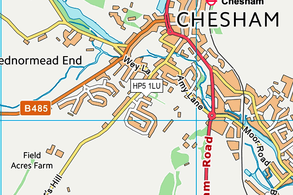 HP5 1LU map - OS VectorMap District (Ordnance Survey)