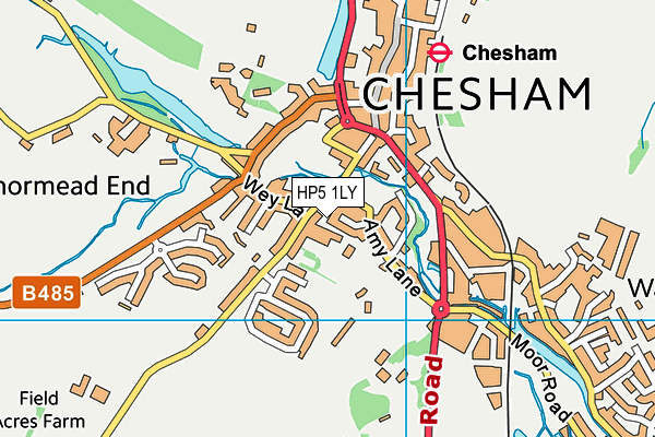 HP5 1LY map - OS VectorMap District (Ordnance Survey)