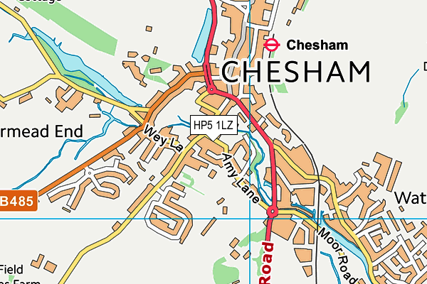 HP5 1LZ map - OS VectorMap District (Ordnance Survey)