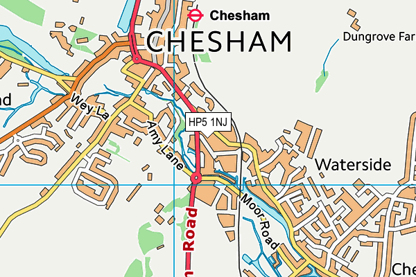 HP5 1NJ map - OS VectorMap District (Ordnance Survey)