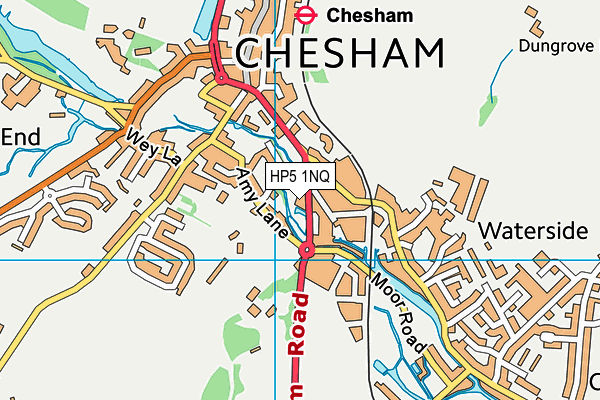 HP5 1NQ map - OS VectorMap District (Ordnance Survey)