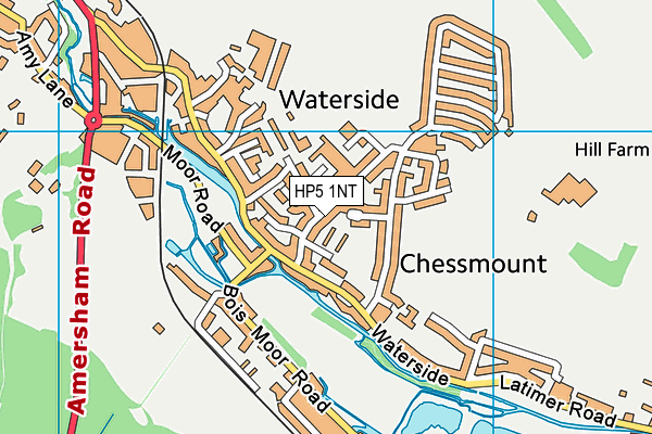 HP5 1NT map - OS VectorMap District (Ordnance Survey)