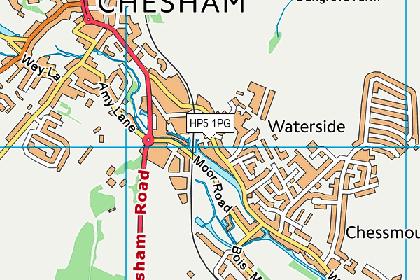 HP5 1PG map - OS VectorMap District (Ordnance Survey)