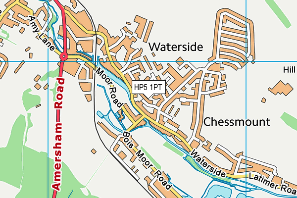 HP5 1PT map - OS VectorMap District (Ordnance Survey)