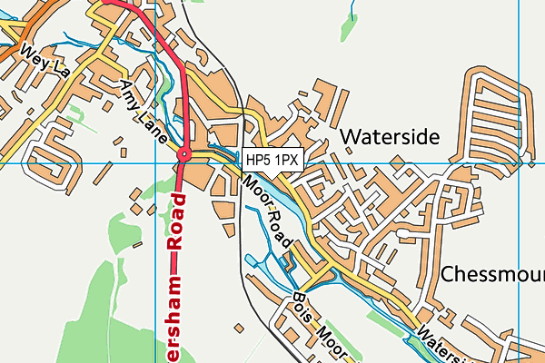 HP5 1PX map - OS VectorMap District (Ordnance Survey)