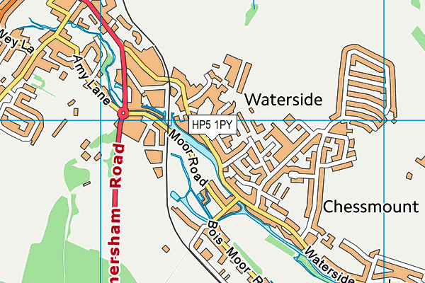 HP5 1PY map - OS VectorMap District (Ordnance Survey)