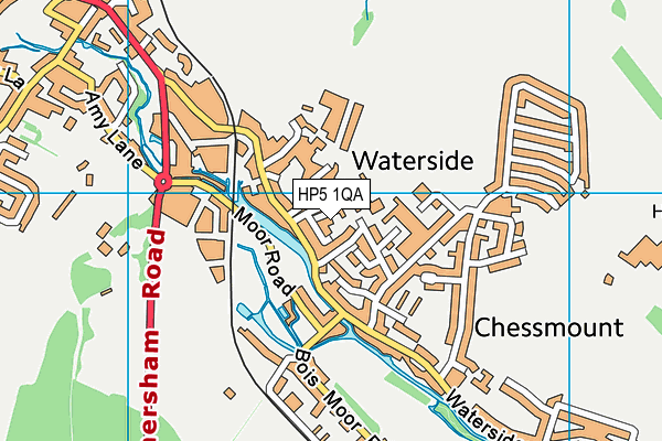 HP5 1QA map - OS VectorMap District (Ordnance Survey)