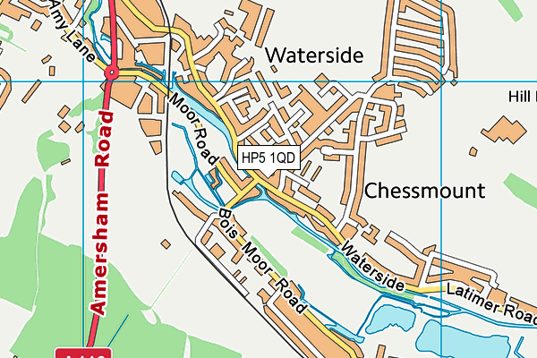 HP5 1QD map - OS VectorMap District (Ordnance Survey)