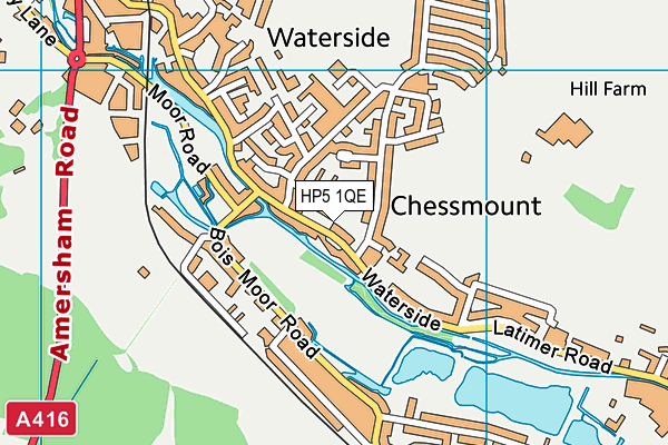 HP5 1QE map - OS VectorMap District (Ordnance Survey)