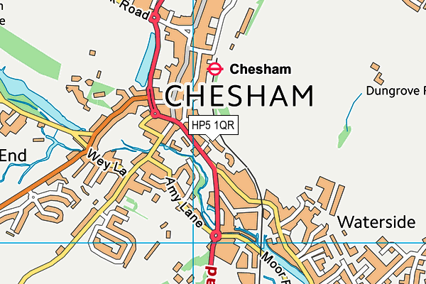 HP5 1QR map - OS VectorMap District (Ordnance Survey)