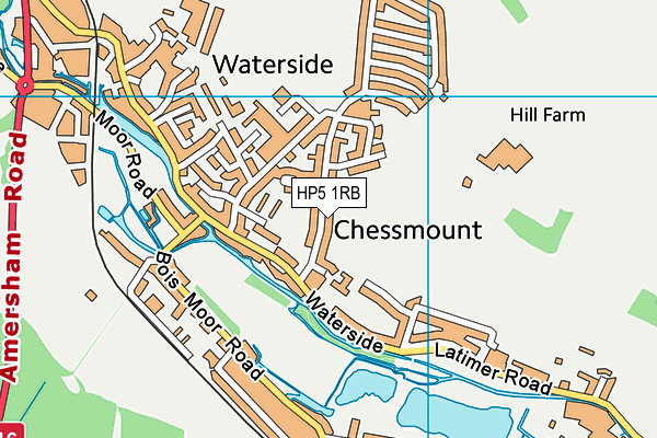 Map of CHESHAM DIAGNOSTICS LIMITED at district scale