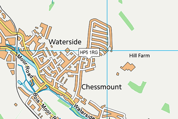 HP5 1RG map - OS VectorMap District (Ordnance Survey)