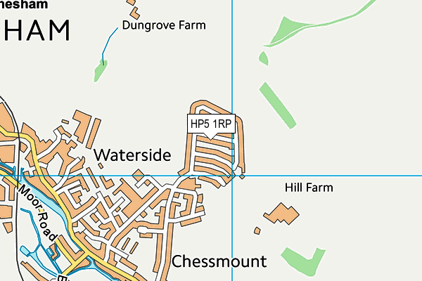 HP5 1RP map - OS VectorMap District (Ordnance Survey)