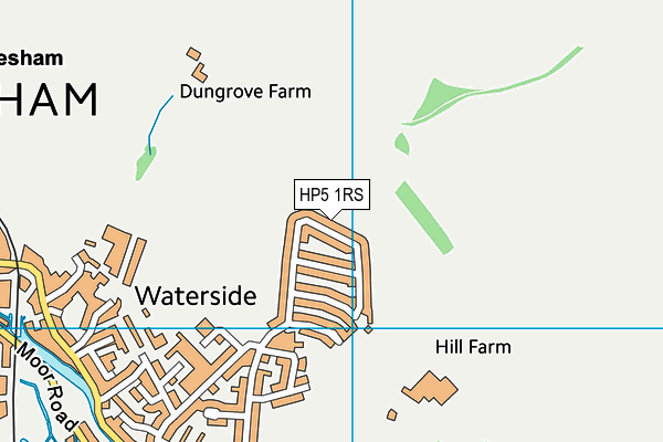 HP5 1RS map - OS VectorMap District (Ordnance Survey)