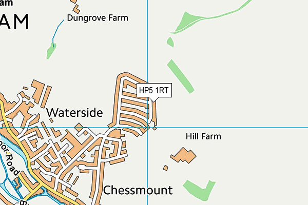 HP5 1RT map - OS VectorMap District (Ordnance Survey)