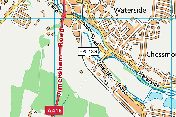 HP5 1SG map - OS VectorMap District (Ordnance Survey)