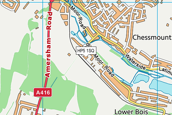 HP5 1SQ map - OS VectorMap District (Ordnance Survey)