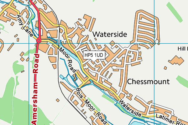 HP5 1UD map - OS VectorMap District (Ordnance Survey)